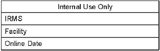 Internal Use Only